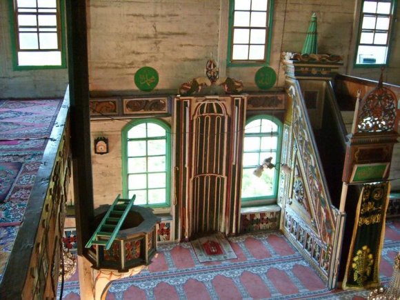 Inside Camili Mosque,  Macahel.