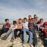 Children in the Roman theatre in İznik (ancient Nicaea)