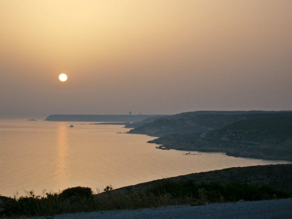 Sunset in Bozcaada.