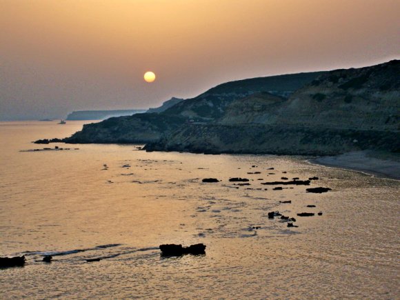 Sunset in Bozcaada.