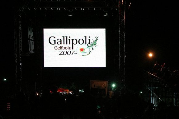 Gallipoli, Anzac Cove - Anzac Day 2007, Big screen