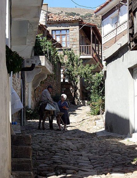 Gökçeada - Zeytinli, A street from the village