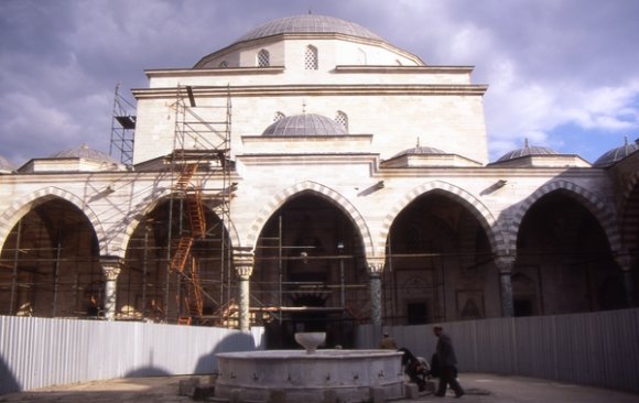 Edirne - II.Beyazıt Kulliyesi at restoration period (2006)