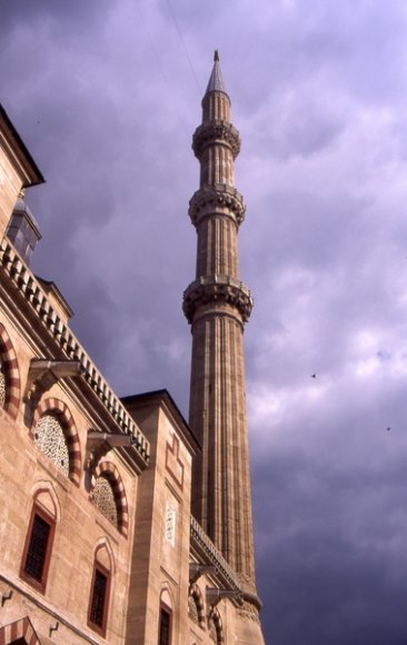 Edirne - A Minaret of Selimiye Mosque
