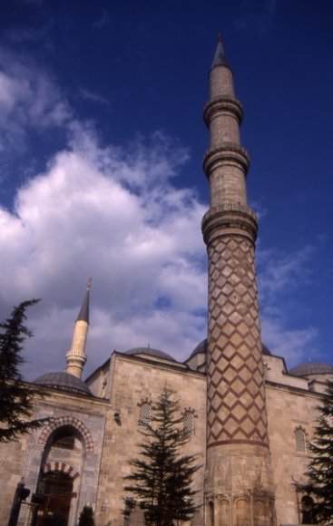 Edirne - Minaret of Üç Şerefeli Mosque
