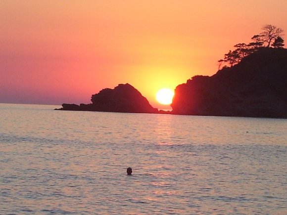 Sunset in Kabak Beach