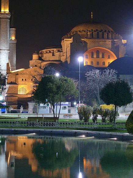 Istanbul, Hagia Sophia at night