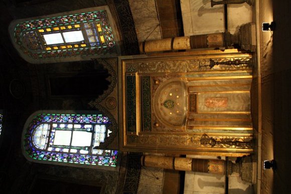 Mihrab and stained glasses
