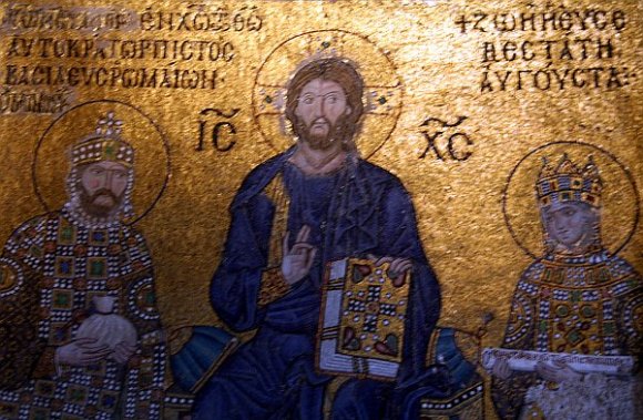 Mosaic of Christ with Constantine IX and Zoe