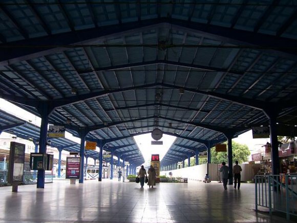 Suburb trains station