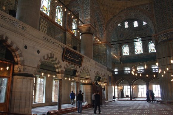 Interior of Blue Mosque