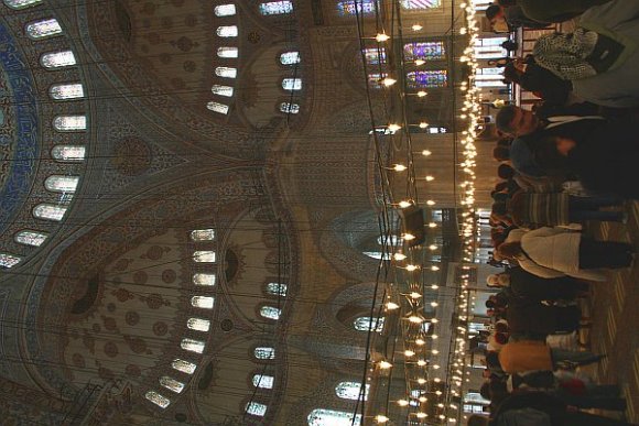 Interior of Blue Mosque