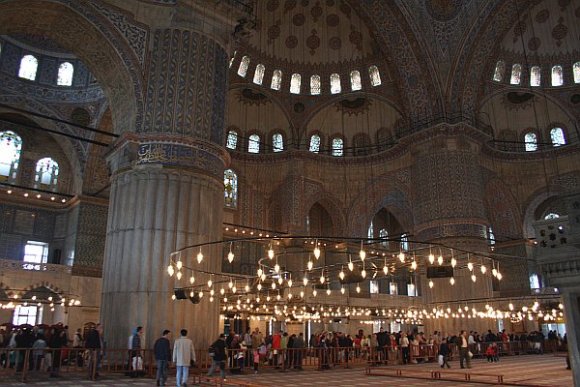 Interior of Blue Mosque