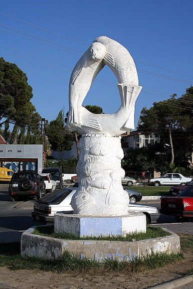 Foça - The town symbol is Mediterranean Monk Seal
