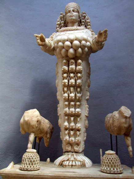Selçuk - Ephesus Museum. Cybele/Artemis is Anatolian fertility goddess.