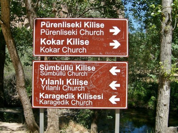 Sign in Ihlara Valley