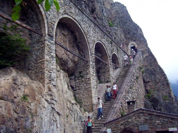 Stairway to Sümela Monastry